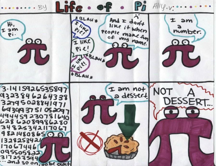 Senior Alyssa Vance creates a comic about the struggles of Pi.