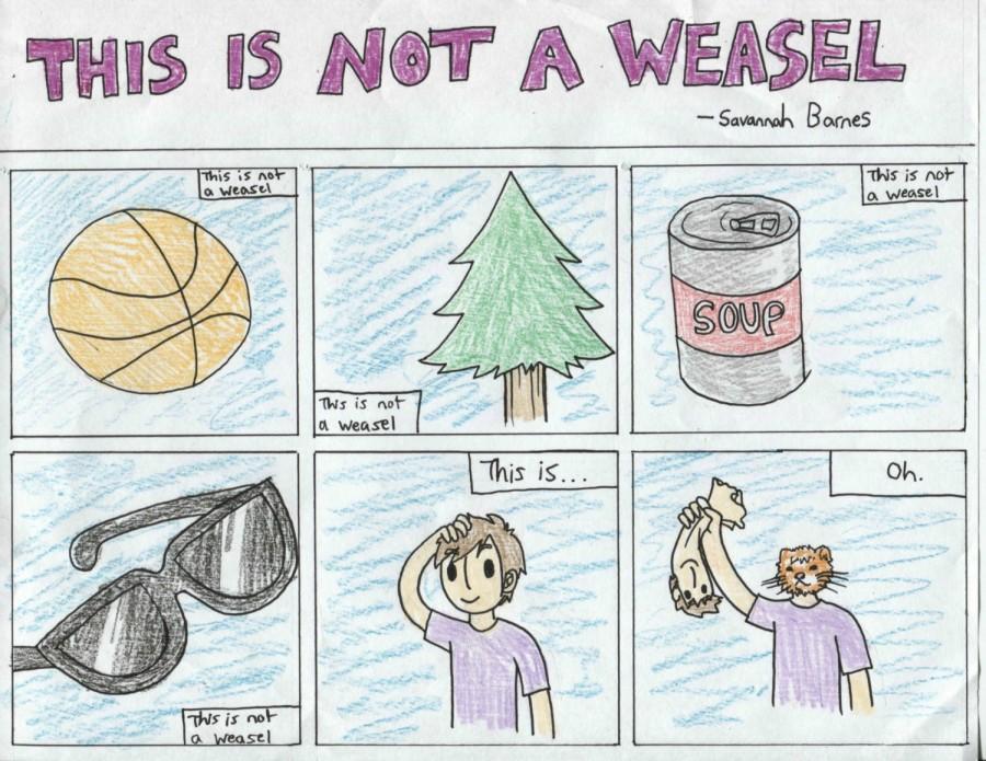 Senior Savannah Barnes creates a comic about what is and isnt a weasel.