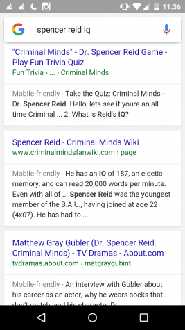 Spencer Reid's IQ.