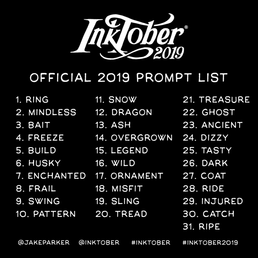 Inktober+prompt+list