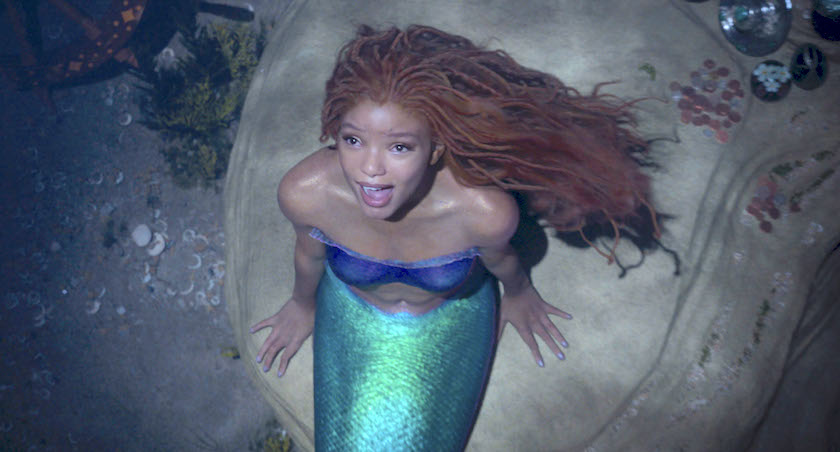 Halle Bailey as Ariel in Disneys live-action THE LITTLE MERMAID. Photo courtesy of Disney. © 2022 Disney Enterprises, Inc. All Rights Reserved.
