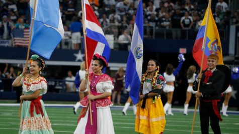Each country shows their flag with pride to support the Hispanic Heritage Month celebration.