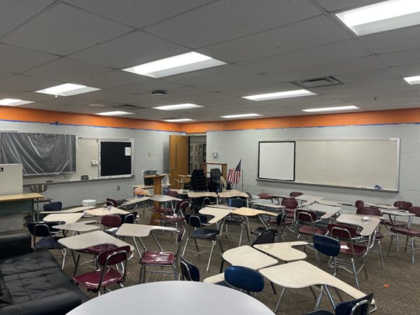 An inside look of Coach Brewsters new classroom