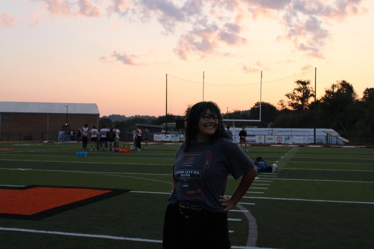 Ciara Davis (12) posing for a picture at Senior Sunrise