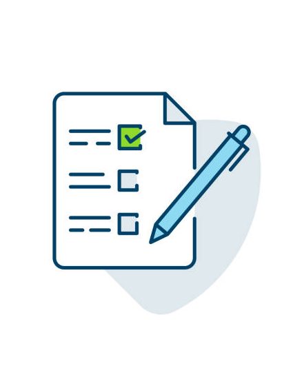 Application icon, Survey form, Exam icon, Online test, Quiz, Objective question, Checklist, Customers reviews, Corporate Business office files, Editable stroke